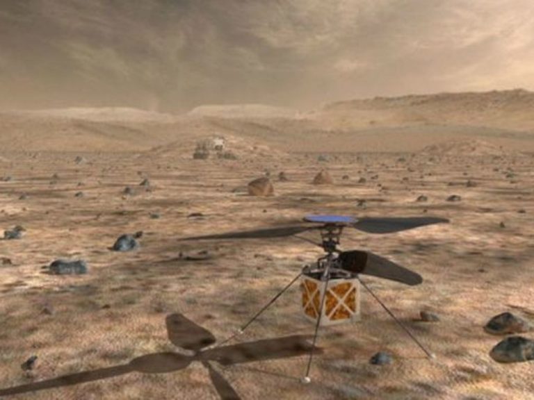 Enviarán un helicóptero autónomo a Marte