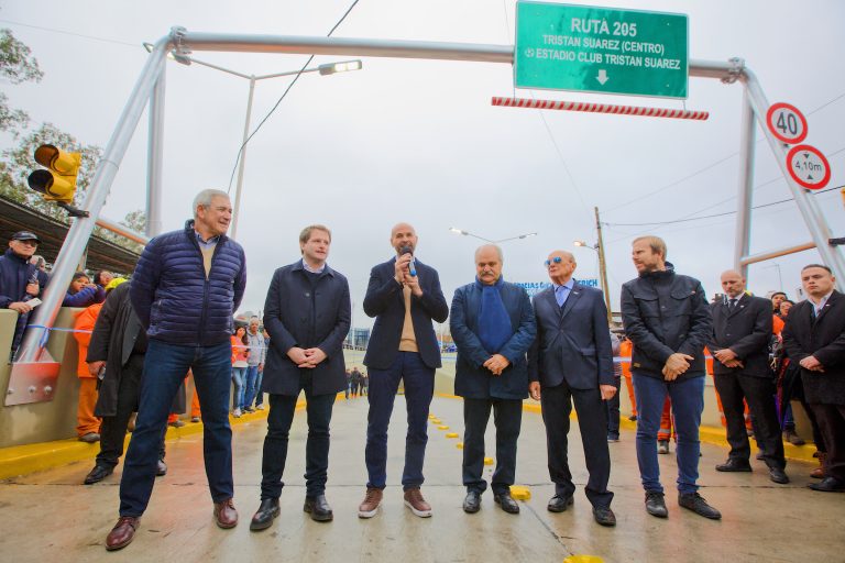 Inauguraron un nuevo paso bajo nivel en Ezeiza