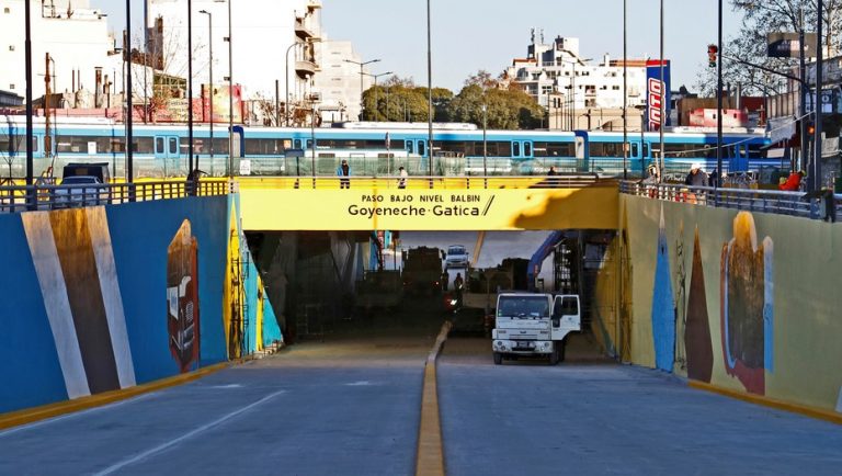 Inauguraron el túnel de la avenida Balbín