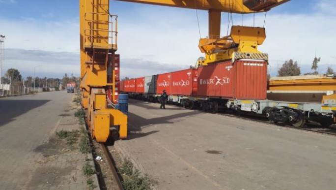 El centro logístico ferroviario de Palmira despachó su primera carga