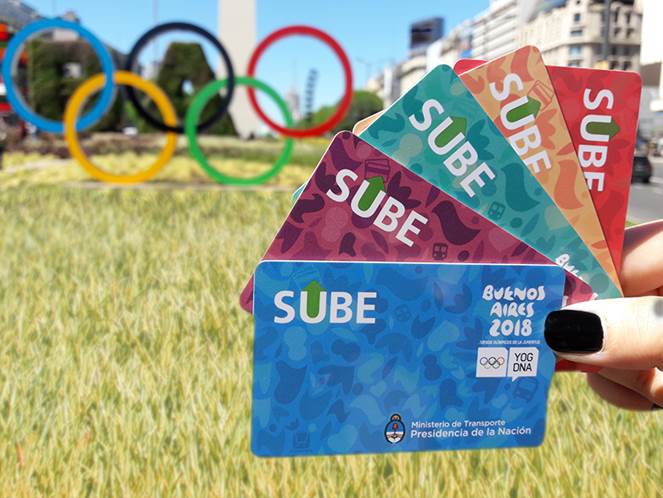 Lanzan las tarjetas SUBE de los Juegos Olímpicos de la Juventud