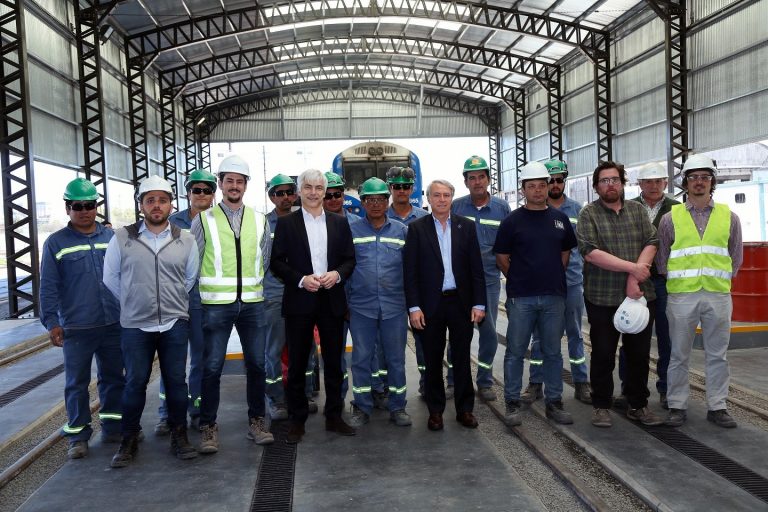 Nueva playa de combustible del tren San Martín