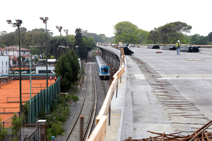 Avanzan las obras del viaducto Mitre