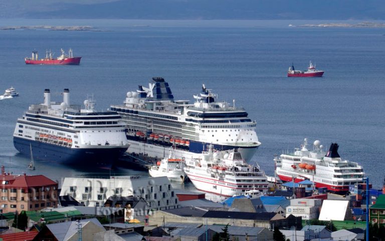Ushuaia recibirá por primera vez siete cruceros