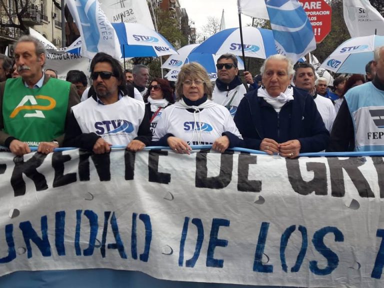 Graciela Aleñá, Secretaria General del gremio que también integra el FRESIMONA de Pablo Moyano