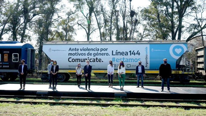 Los trenes de todo el país difundirán la campaña contra la violencia de género