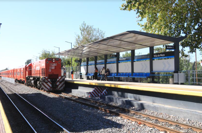 Línea Belgrano Norte: inauguraron la estación Villa de Mayo tras renovación