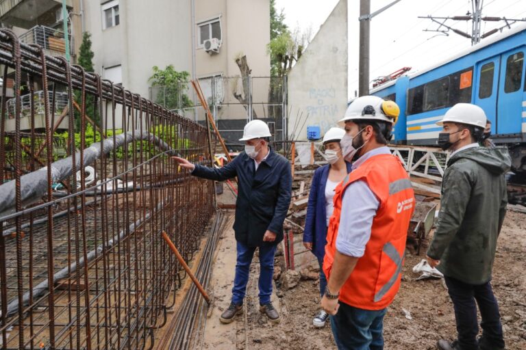 Guerrera recorrió obras en Almirante Brown y Lomas de Zamora