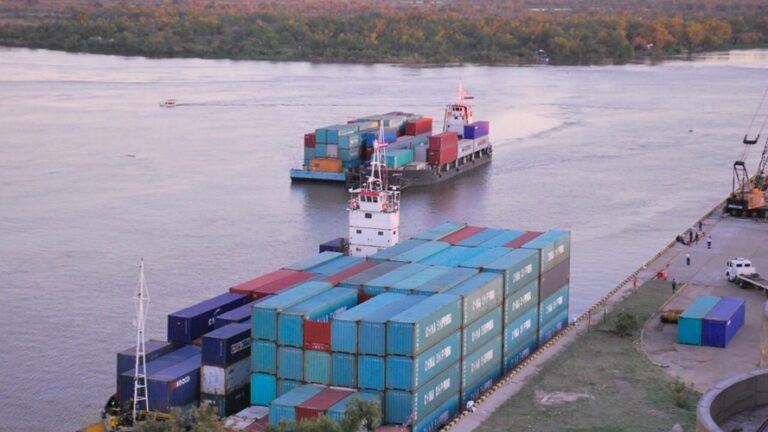 Puerto de Santa Fe: comenzó a operar una terminal de contenedores