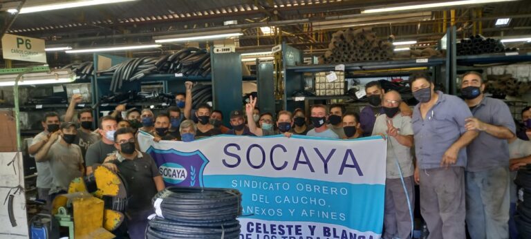 Paritarias: Obreros  del caucho desarrollan plan de lucha con asambleas y cortes en empresas como parques industriales