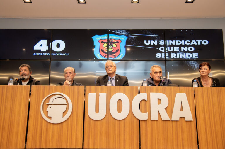 Dragybal celebró los 40 años de democracia con un acto en la UOCRA