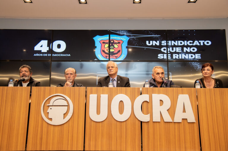 Dragybal celebró los 40 años de democracia con un acto en la UOCRA