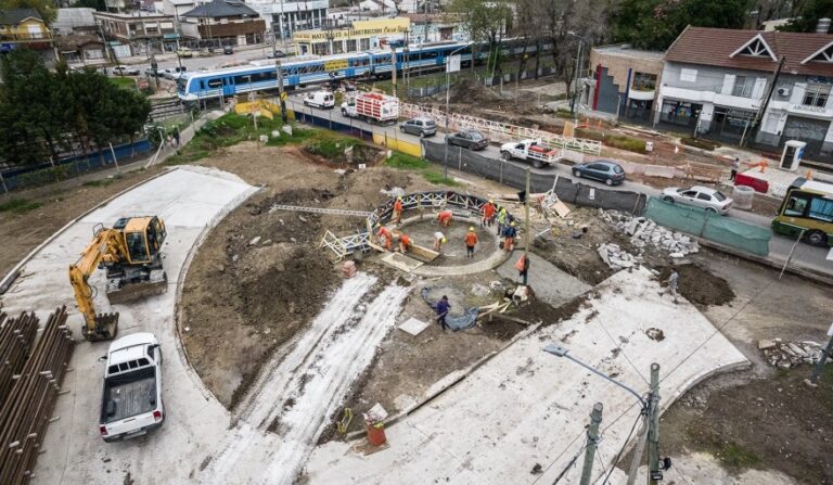 Avanzan las obras del paso bajo nivel de Longchamps