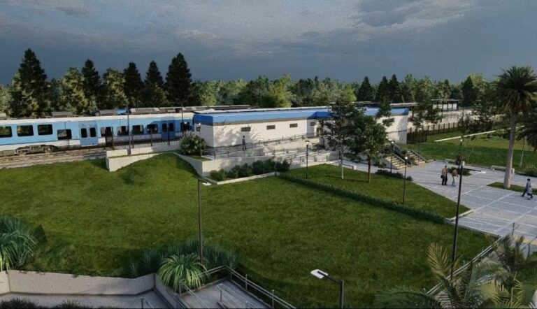 Comenzaron a construir la estación Nordelta de la línea Mitre