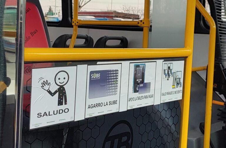 Líneas de colectivos se suman a la Campaña de Señalización Pictográfica