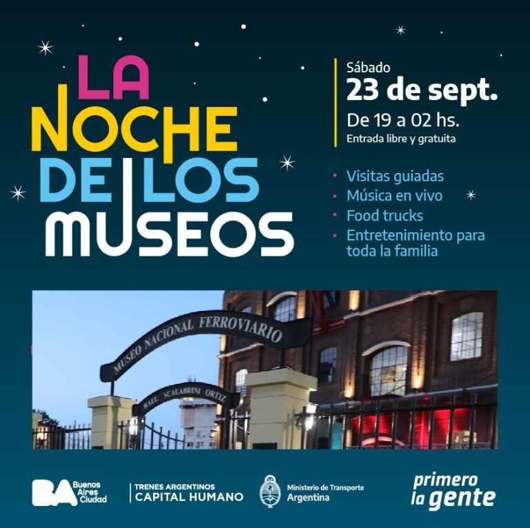 El Museo Nacional Ferroviario participará en La Noche de los Museos