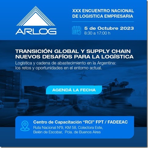 Recta final para el Encuentro Nacional de Logística ARLOG