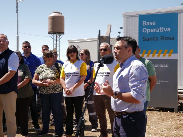 Inauguraron una base de seguridad vial en Santa Rosa