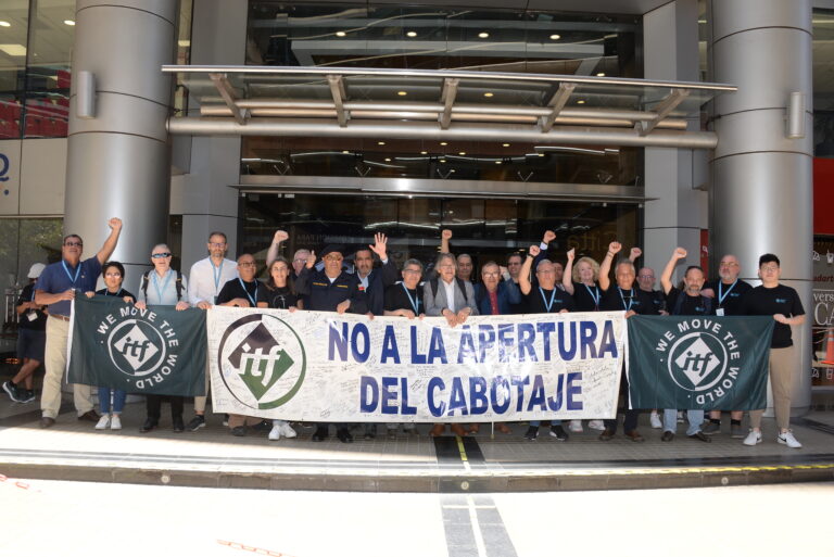 Chile: la ITF se manifestó contra la apertura del cabotaje