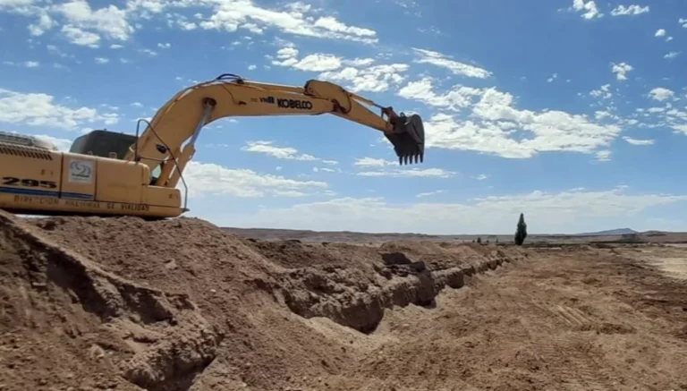 Vialidad Nacional está realizando trabajos de protección en el arroyo Cabeza de Buey, en Chubut