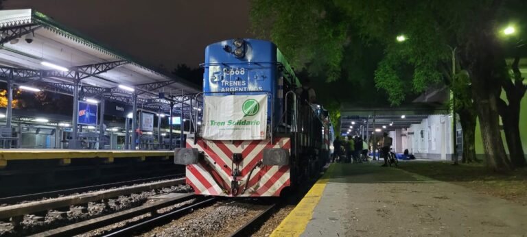 Mañana parte el 50 Tren Solidario, con destino a Justo Daract y Villa Mercedes