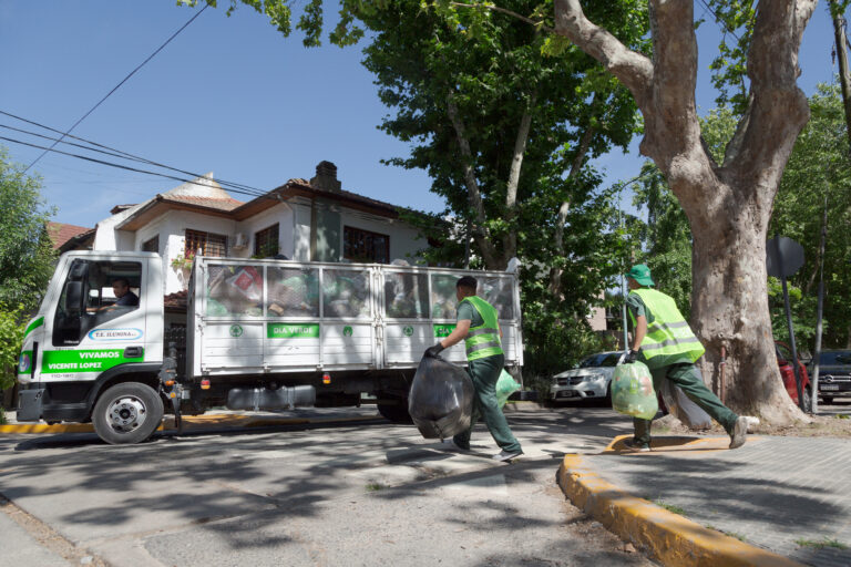 Cómo funcionarán los servicios de recolección de basura de Vicente López durante el fin de semana largo