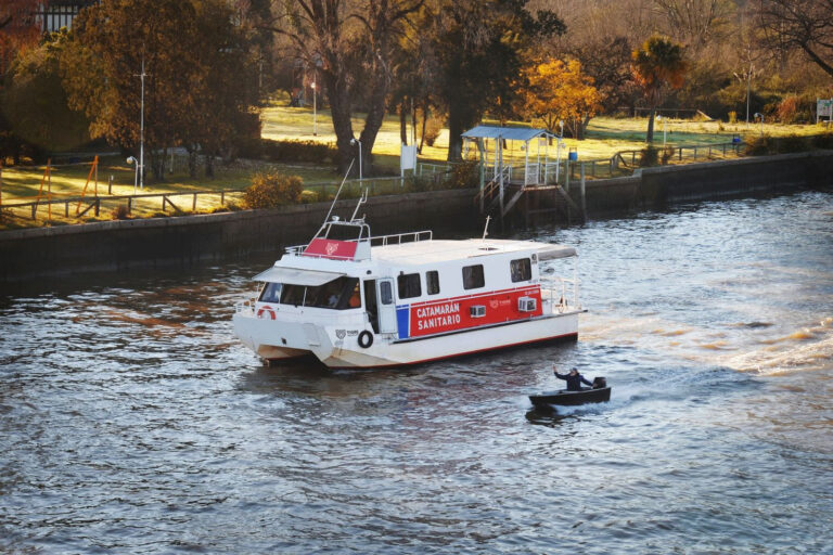 Así funcionará el Catamarán Sanitario del Municipio de Tigre durante la segunda quincena de agosto