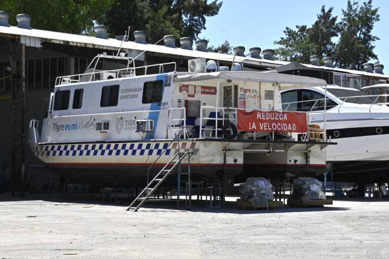 El Municipio de Tigre avanza con las refacciones del Catamarán Sanitario