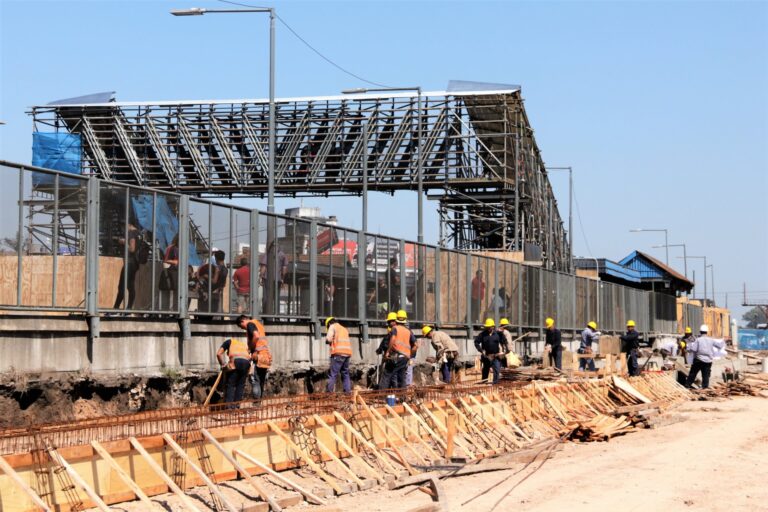 Retoman las obras de la nueva estación José C. Paz
