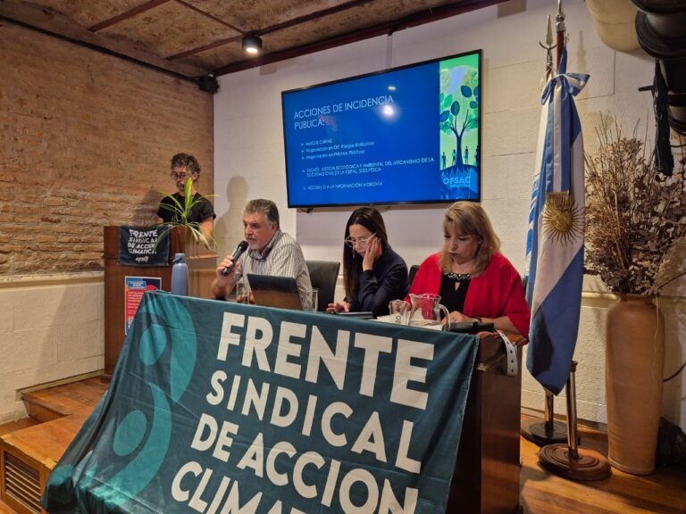 El Frente Sindical de Acción Climática realizó su balance anual 2024 y presentó las acciones y propuestas para el año 2025