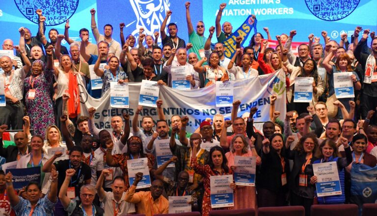 ITF: “No vamos a ceder ante quienes intentan debilitar nuestros derechos o nuestra democracia”