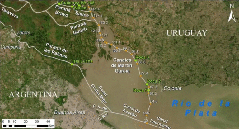 Actualizan la tarifa de peaje para buques en el Canal Martín García