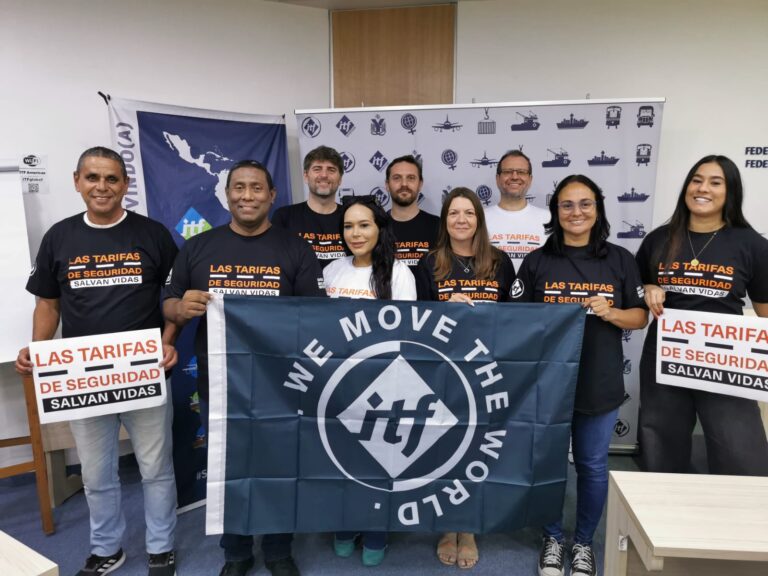 La oficina de ITF Américas respaldó la campaña mundial por tarifas de seguridad en el transporte por carretera